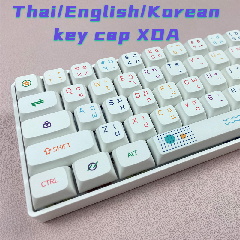 ׿ Ʈ ׸ PBT Keycaps For Thai English ѱ..